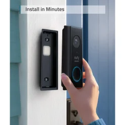 Eufy Smart Dørklokke|Smart Dørklokke|Video Doorbell 2K med basestasjon