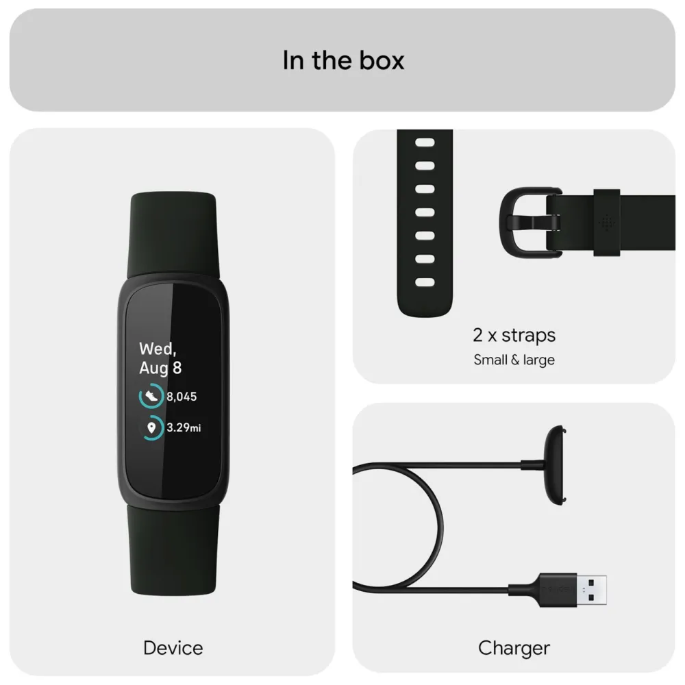 Fitbit Smart Ring|Smartklokker Og Ringer|Inspire 3 Aktivitetsarmbånd Black/Midnight Zen