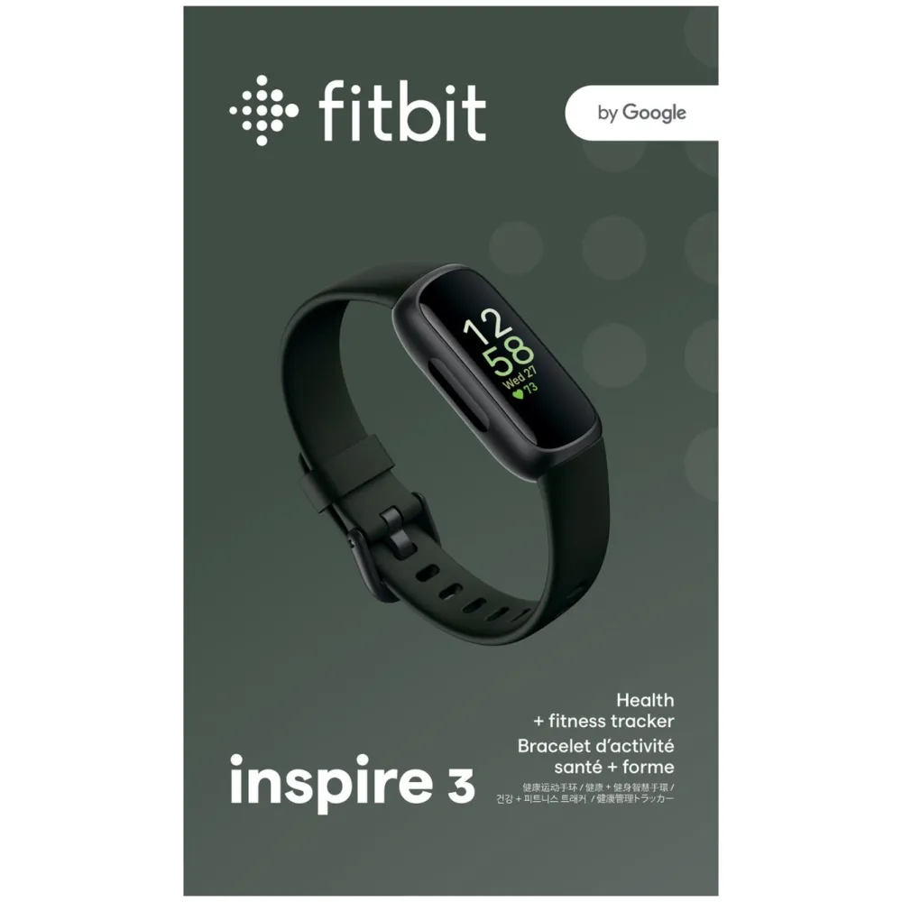 Fitbit Smart Ring|Smartklokker Og Ringer|Inspire 3 Aktivitetsarmbånd Black/Midnight Zen