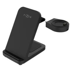 Fixed Smartklokker Og Ringer|Hjemmekontor|3-in-1 Trådløs Ladestasjon for Garmin - Svart