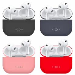 Fixed Dataheadset|Hodetelefoner Og Hodesett|Silky silikonetui for Apple AirPods Pro 3 Svart