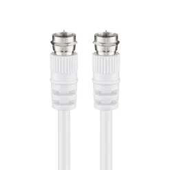 Kjell Kabler Til Tv|F-kabel - Hvit 2,5 m
