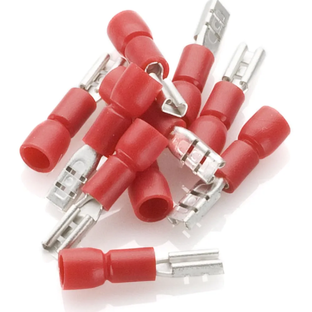Kjell Biltilbehør|Verktøy|Flatstifthylse rød 10-pk. 2,8 mm