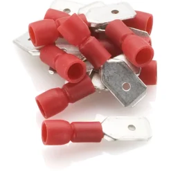 Kjell Biltilbehør|Verktøy|Flatstift rød 10-pk. 6,3 mm