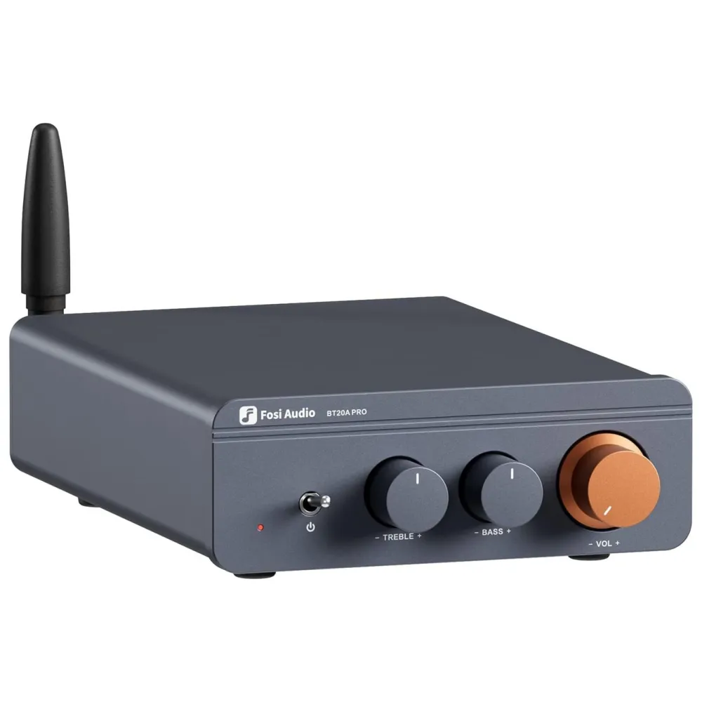 Fosi Audio Foto Og Video|Rengjøring|BT20A Pro stereoforsterker 2x100 W med Bluetooth