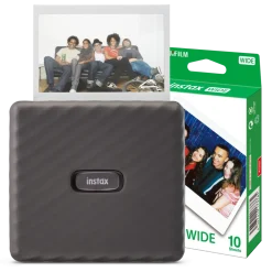 Fujifilm Skrivere Og Tilbehør|instax Link WIDE grå inkludert 10-pk. film