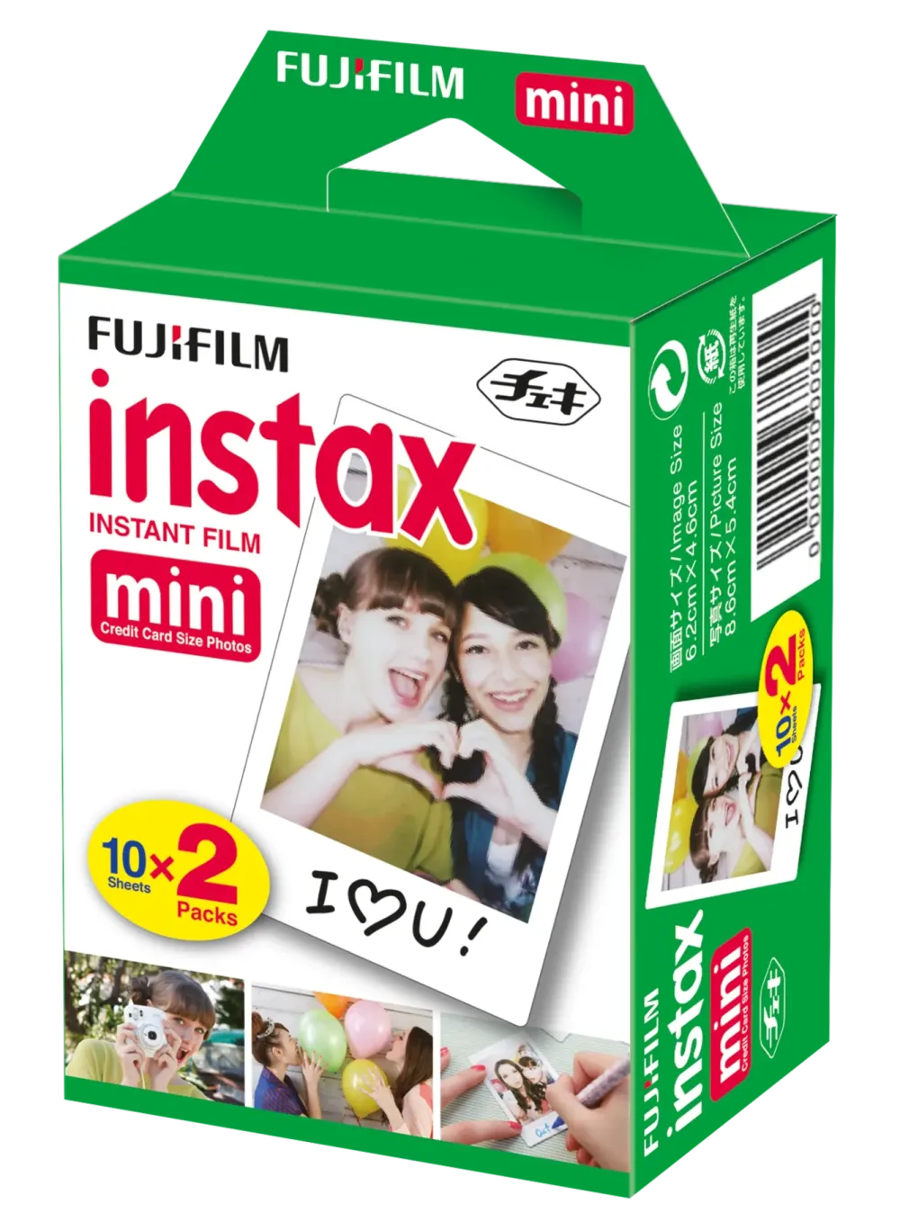 Fujifilm Kalkulator|Makuleringsmaskiner|Instax mini-film 20-pk.
