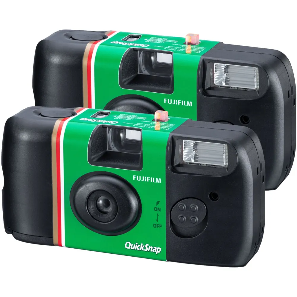 Fujifilm Foto Og Video|QuickSnap Flash Engangskamera 27 bilder 2-pk.