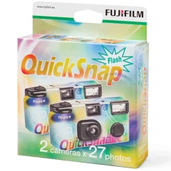 Fujifilm Foto Og Video|QuickSnap Flash Engangskamera 27 bilder 2-pk.