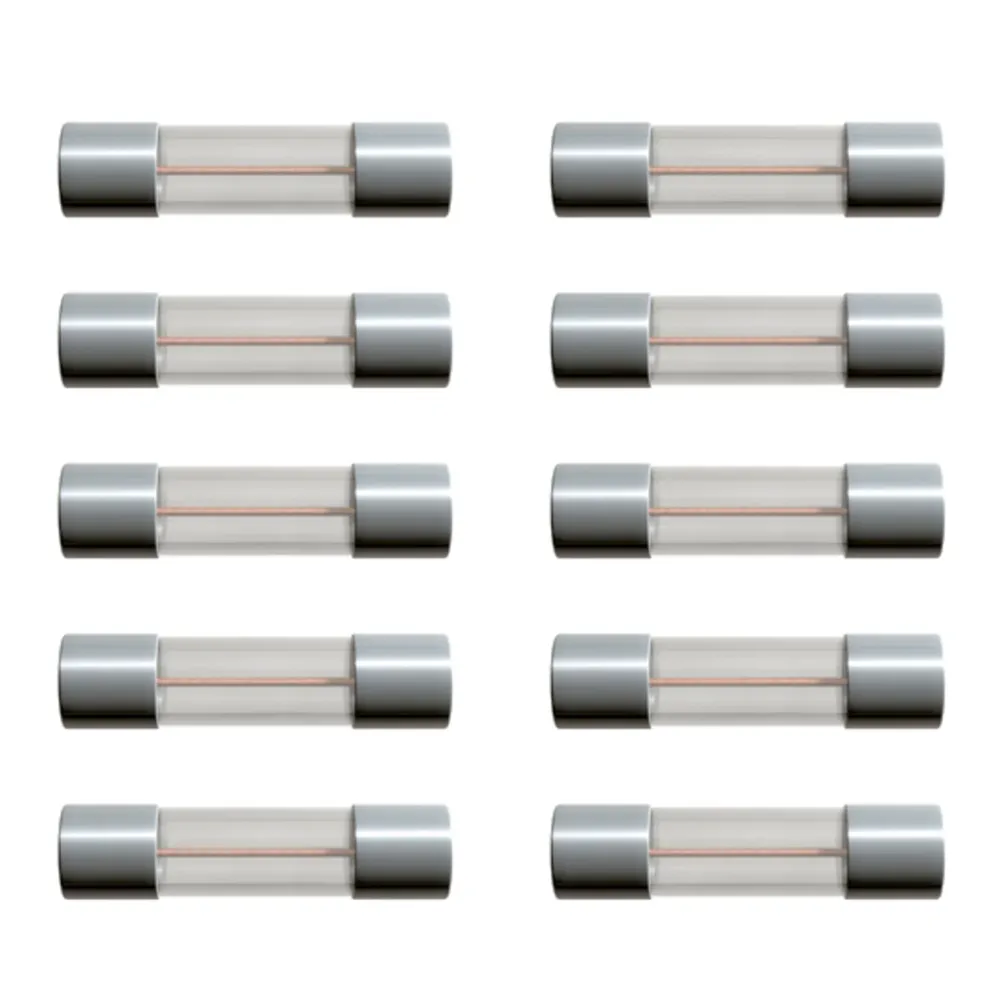 Kjell Elektronikk|Glassrørsikring 5 x 20 mm 2 A Trege (T) 10-pk.