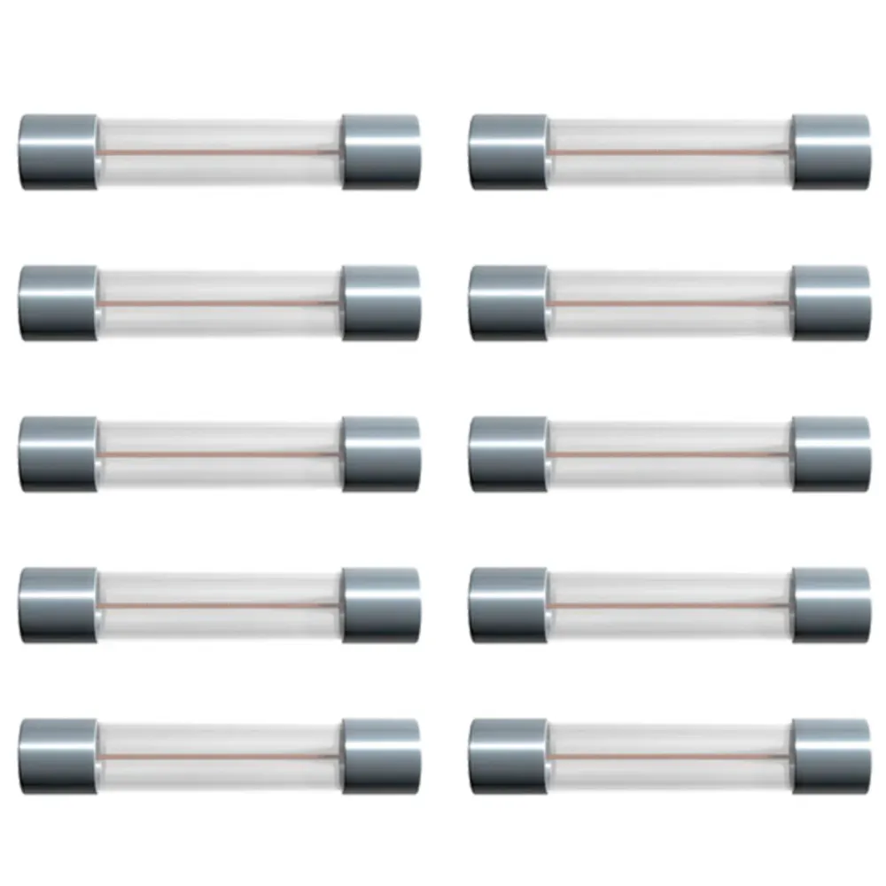 Kjell Elektronikk|Glassrørsikring 6 x 32 mm 10 A Trege (T) 10-pk.