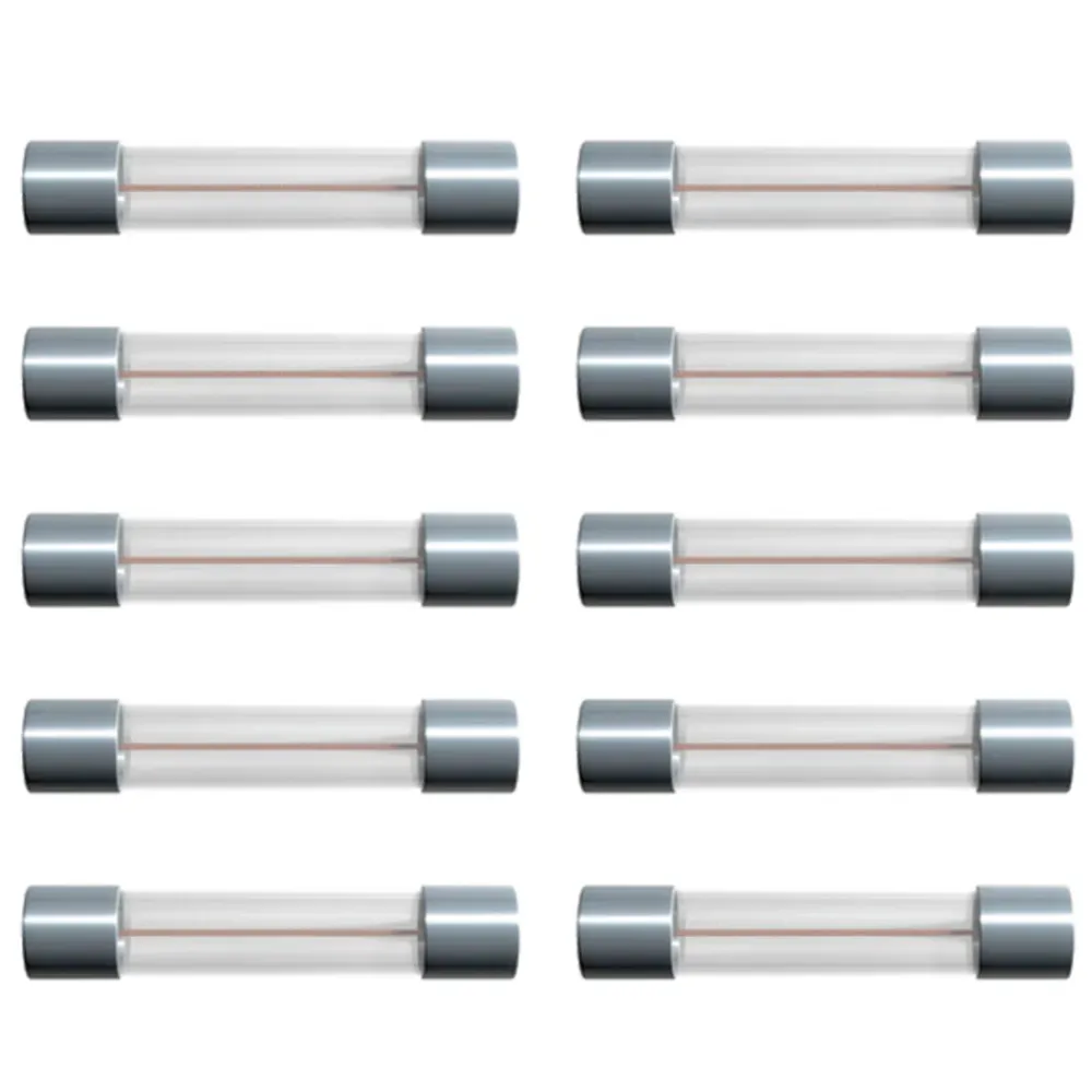 Kjell Elektronikk|Glassrørsikring 6 x 32 mm 8 A treg Trege (T) 10-pack