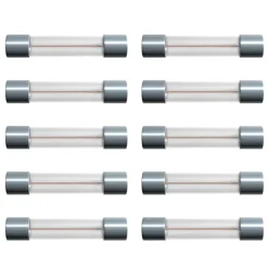 Kjell Elektronikk|Glassrørsikring 6 x 32 mm 250 mA Trege (T) 10-pk.