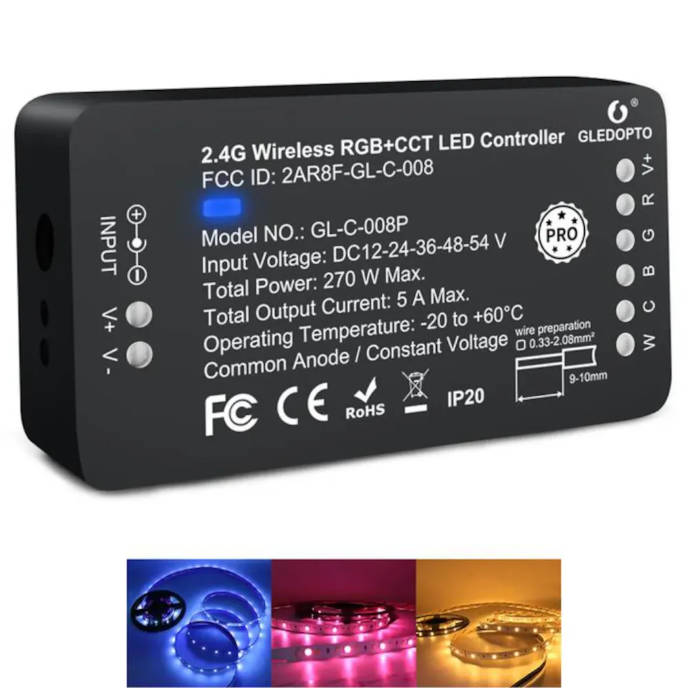 Gledopto Kontroller|LED-strip Hub Pro Zigbee-kontroller