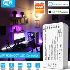 Gledopto Kontroller|RGB+CCT Wifi-kontroller for LED-list