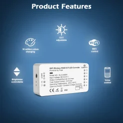 Gledopto Kontroller|RGB+CCT Wifi-kontroller for LED-list