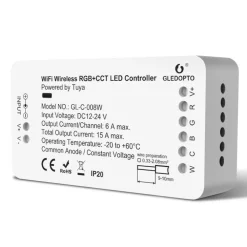 Gledopto Kontroller|RGB+CCT Wifi-kontroller for LED-list