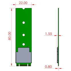 Google Ettkortsdatamaskin|Coral Mini Pcie M2 Accelerator