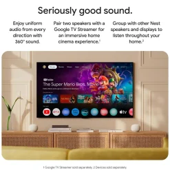 Google Høyttaler|Stemmeassistenter|Home Speaker smart høyttaler med Gemini