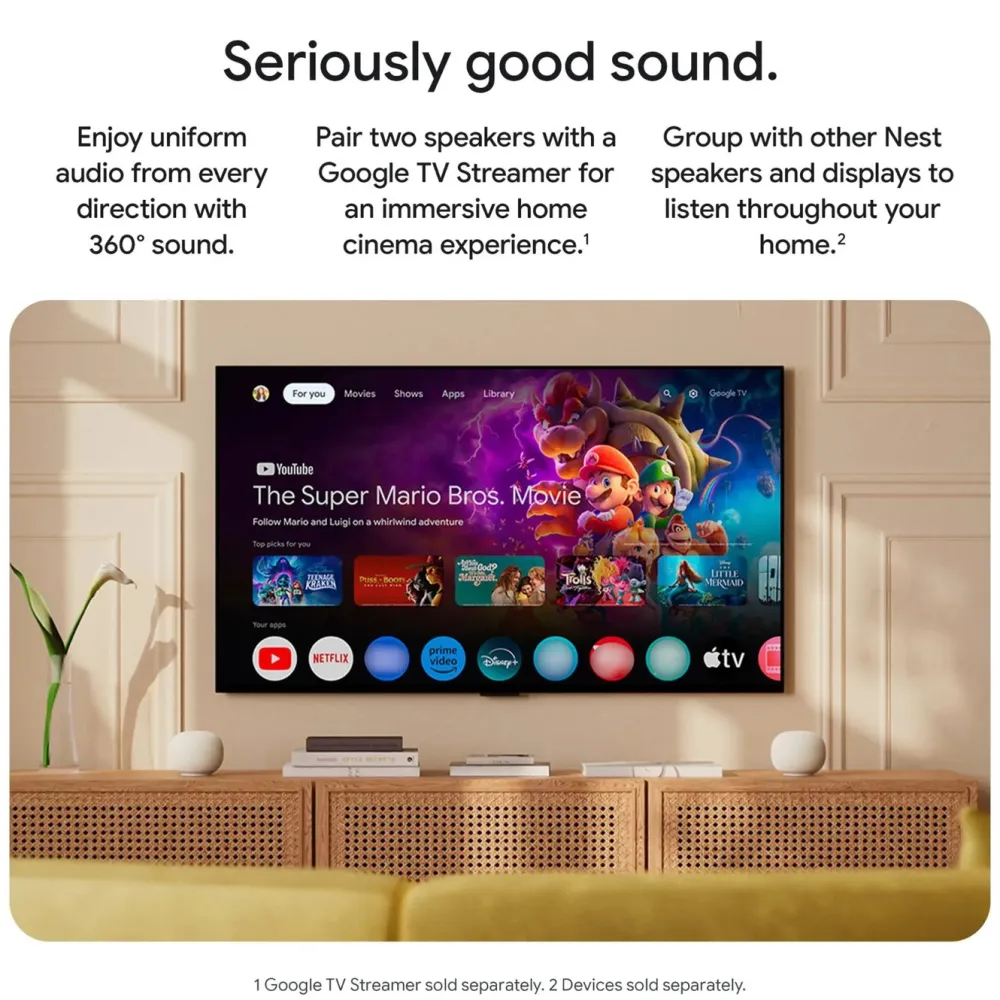Google Stemmeassistenter|Høyttaler|Home Speaker smart høyttaler med Gemini