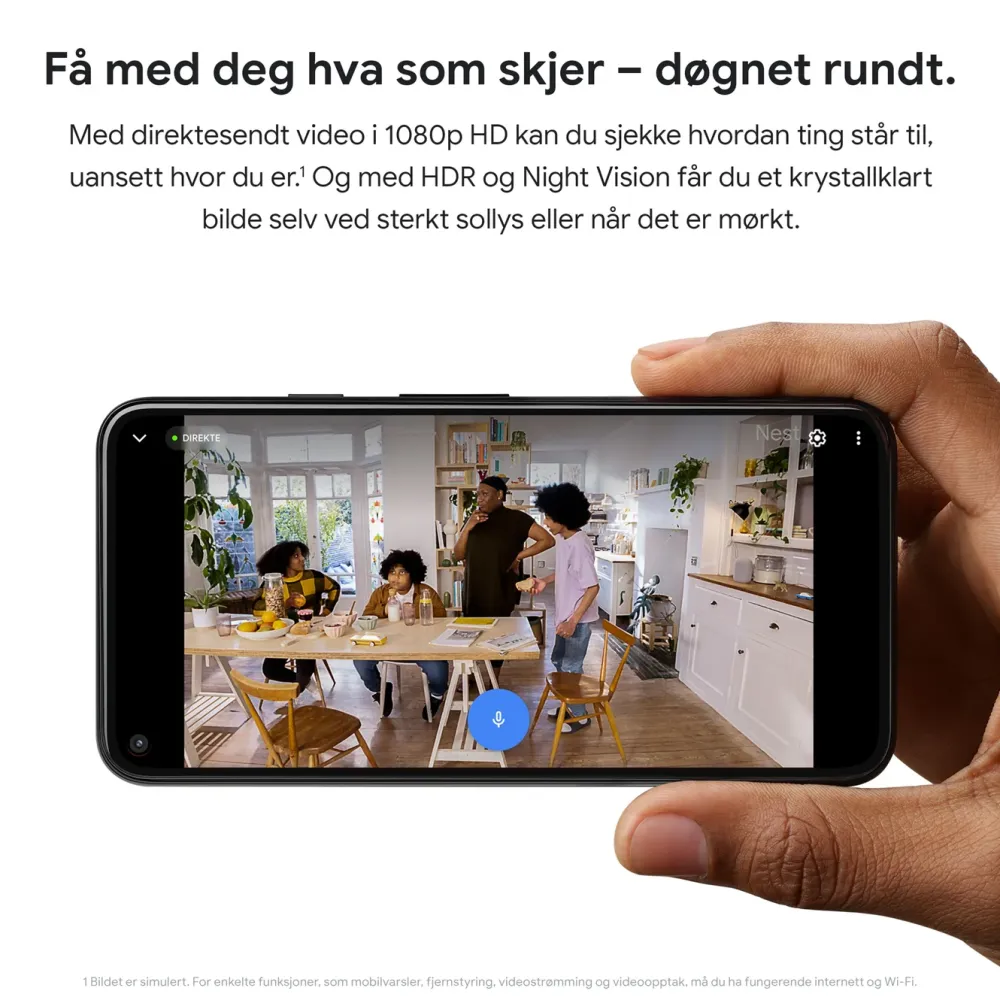 Google Nest Kameraovervåking|Cam Indoor