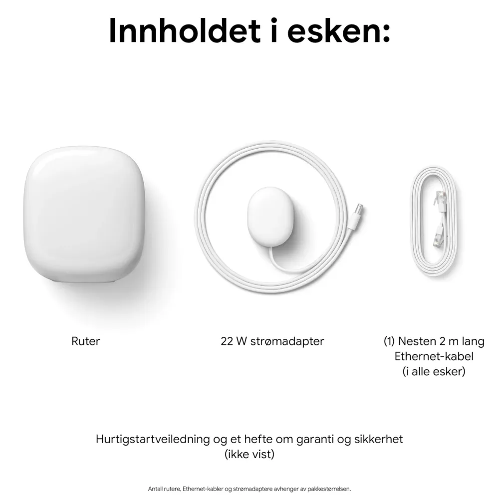 Google Nest Mesh|Wifi-Routere|Wifi Pro AXE4200 3-pk.