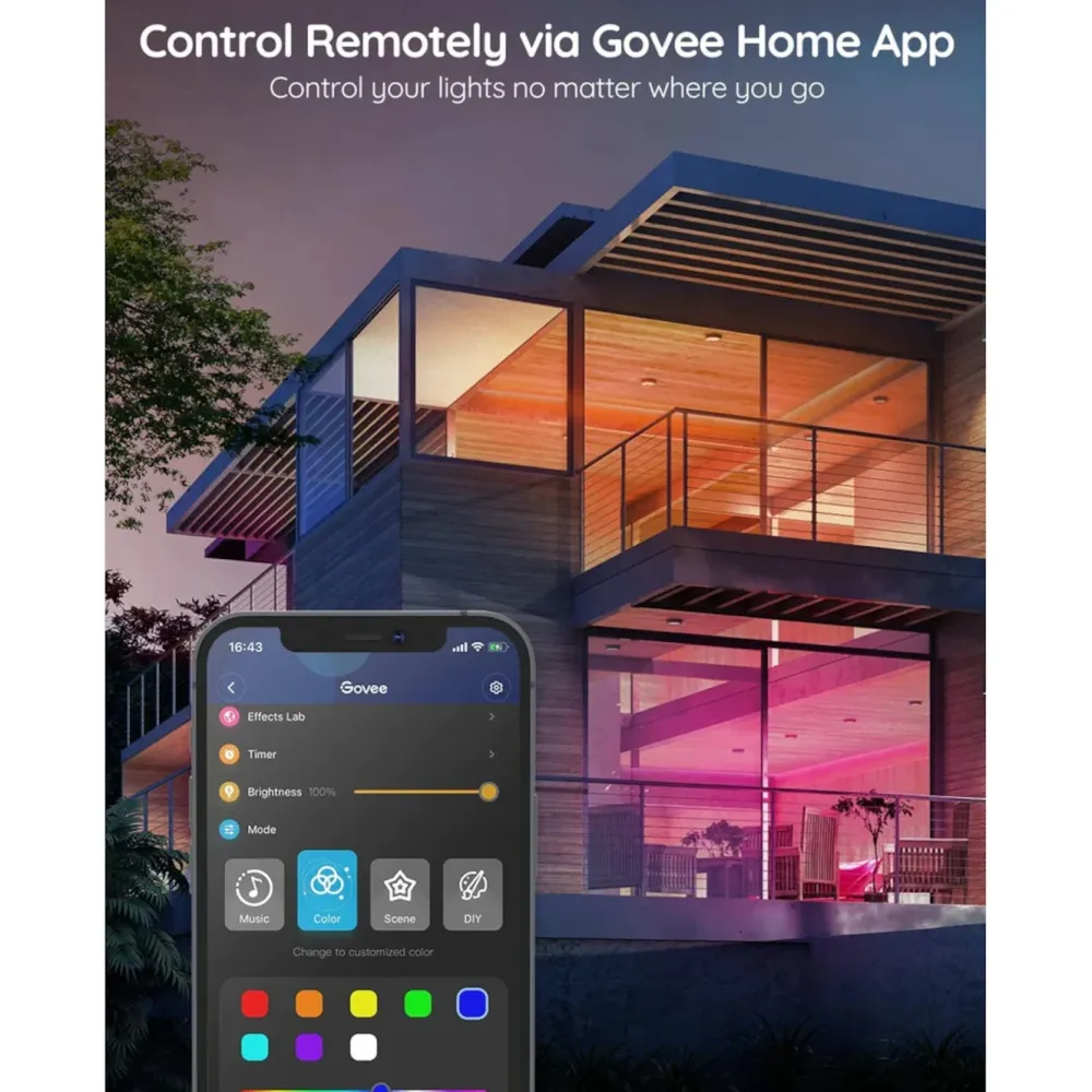 Govee Led-Lister|RGB Smart LED-list med wifi og Bluetooth 5 m