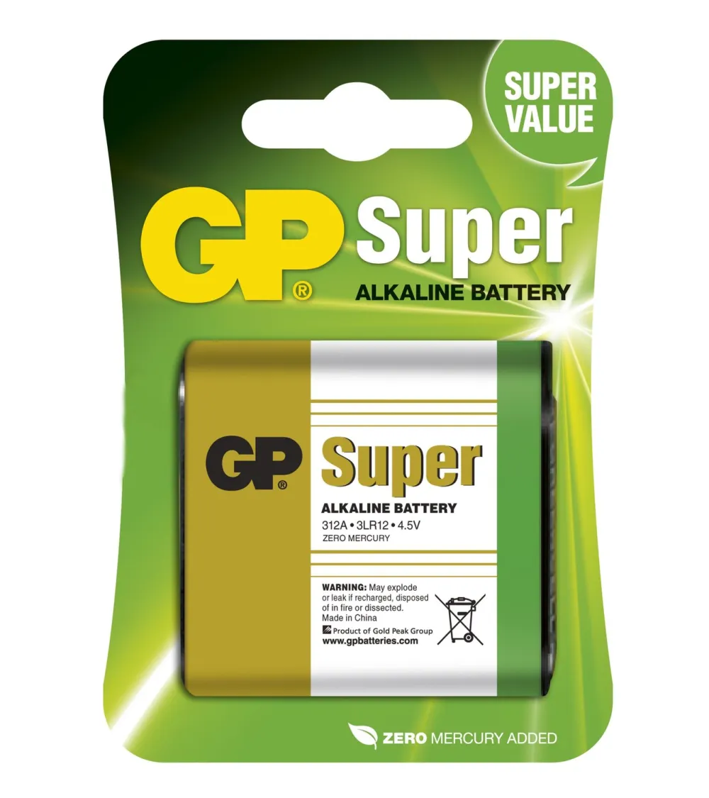 GP Batterier|Batterier|4,5 V-batteri (3LR12)