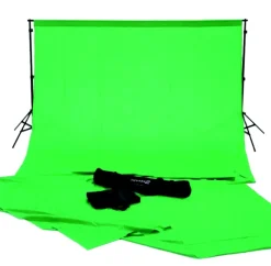 Kjell Foto Og Video|Streaming|Greenscreen 2 x 3 m – med stativ