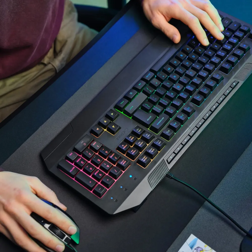 GXTrust Tastatur|Gaming Tastatur|GXT 836 Evocx RGB gamingtastatur