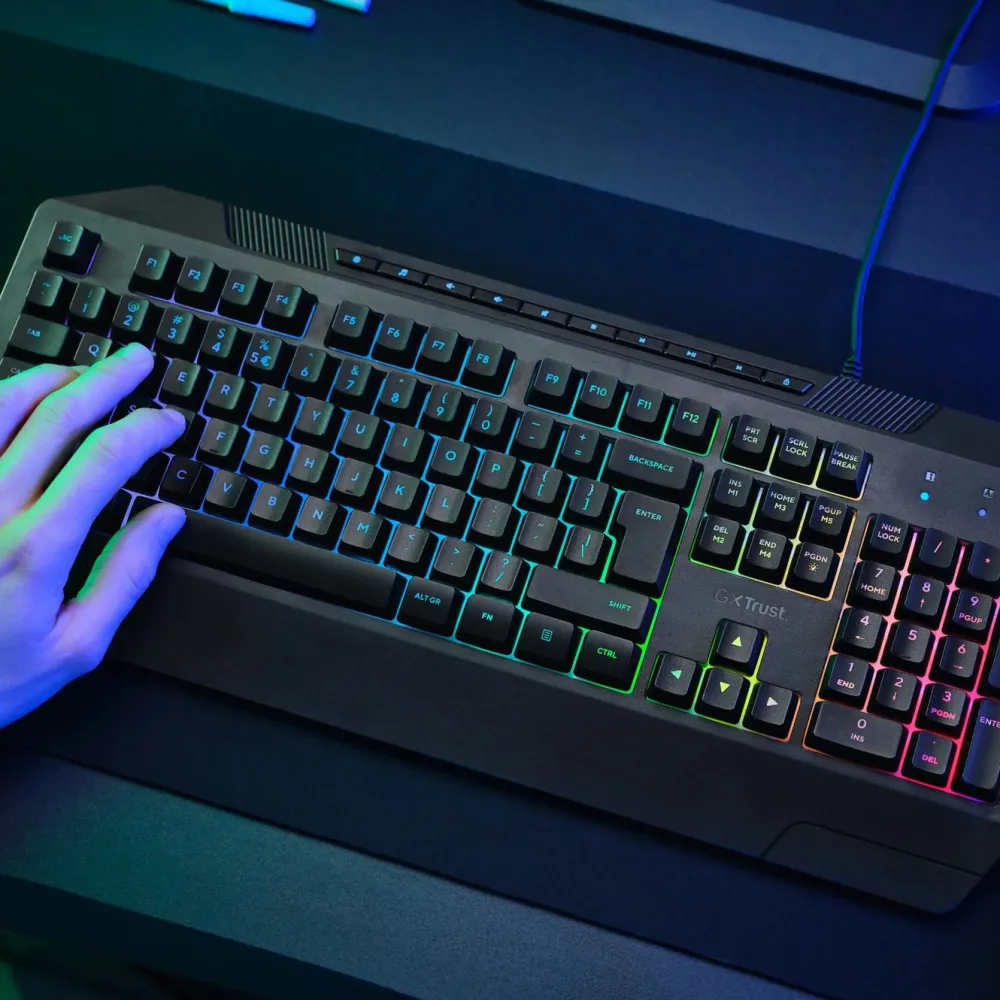 GXTrust Tastatur|Gaming Tastatur|GXT 836 Evocx RGB gamingtastatur