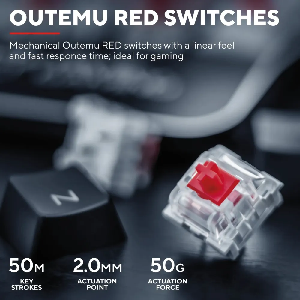 GXTrust Tastatur|Gaming Tastatur|GXT 863 Mekanisk tastatur