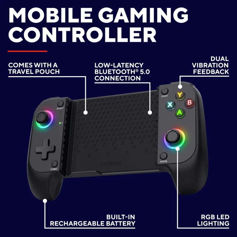 GXTrust Skjermbeskytter Og Deksel|Gamingskjermer|GXT 735 Mylox trådløs mobil håndkontroller