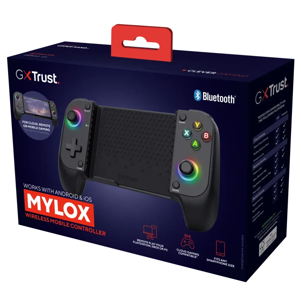 GXTrust Skjermbeskytter Og Deksel|Gamingskjermer|GXT 735 Mylox trådløs mobil håndkontroller