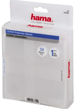 Hama Datatilbehør|Ergonomi|CD/DVD-lomme med lokk, 50-pk.
