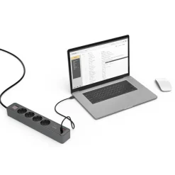 Hama Strømledninger|Sterkstrøm|Grenuttak med USB-C/A 65 W PD 4-uttak