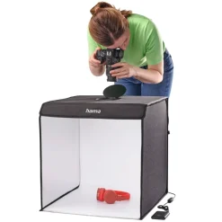 Hama Foto Og Video|Mini-fotostudio ToGo med LED-ringlys