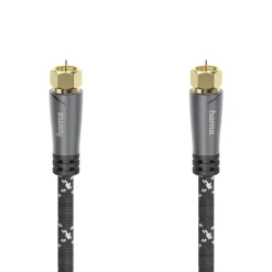 Hama Kabler Til Tv|Tv Og Tilbehør|SAT-antennekabel med F-kontakt 120 dB 3 m