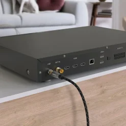 Hama Kabler Til Tv|Tv Og Tilbehør|SAT-antennekabel med F-kontakt 120 dB 3 m