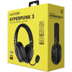 Hator Gaming Hodetelefoner|Hyperpunk 3 Wireless trådløst gamingheadset