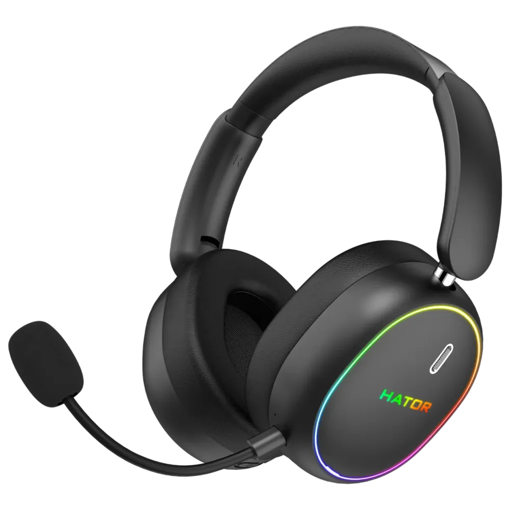 Hator Gaming Hodetelefoner|Phoenix 2 Wireless trådløst gamingheadset med RGB