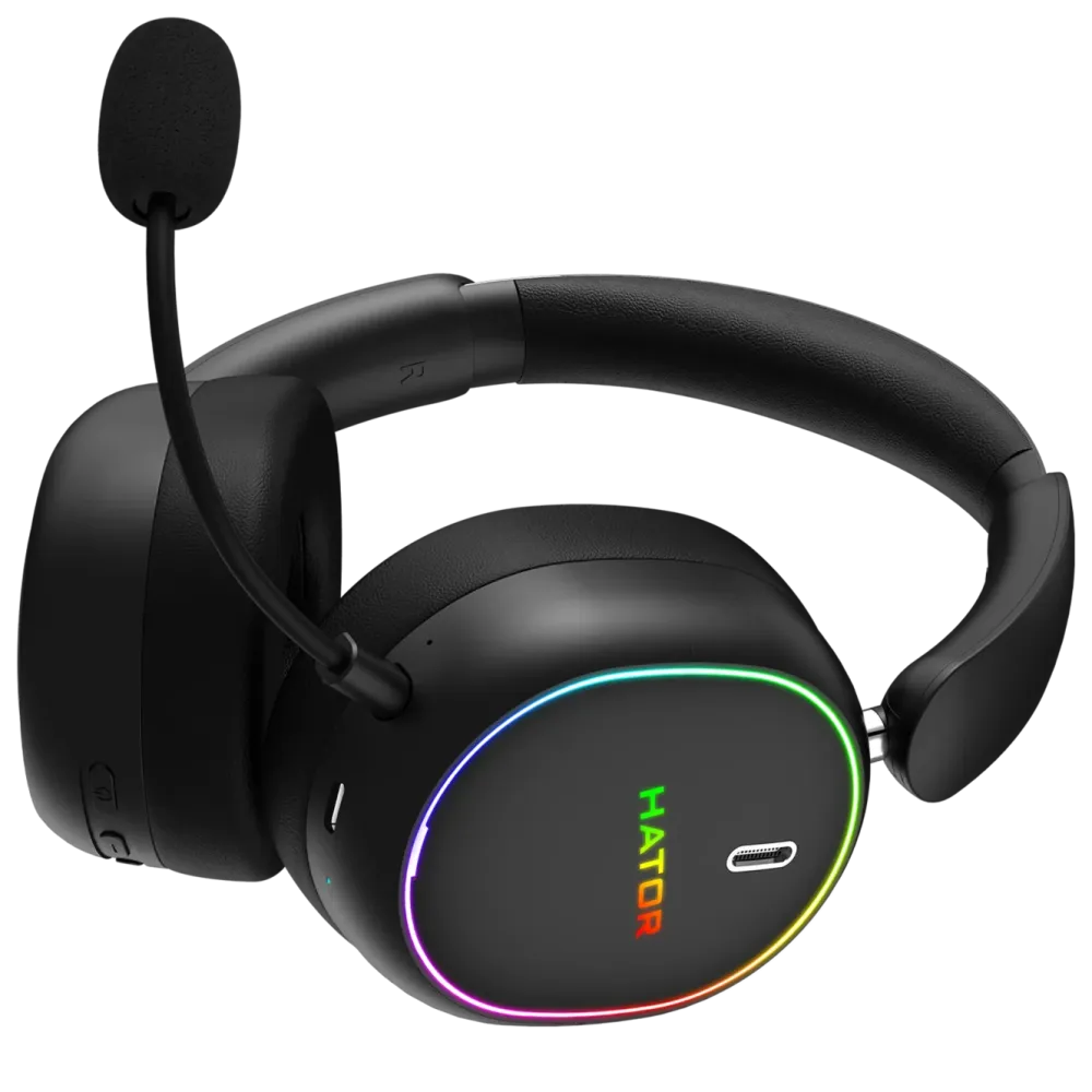 Hator Gaming Hodetelefoner|Phoenix 2 Wireless trådløst gamingheadset med RGB