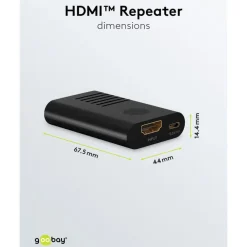 Kjell Hdmi|Kabler Og Adaptere|HDMI-repeater 4K @ 60 Hz
