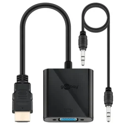 Kjell Hdmi|Kabler Og Adaptere|HDMI til VGA-adapter med lyd