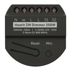 Heatit Fjernstrømbryter|ZM Z-wave Dimmer 250 W