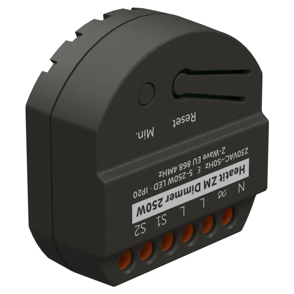Heatit Fjernstrømbryter|ZM Z-wave Dimmer 250 W