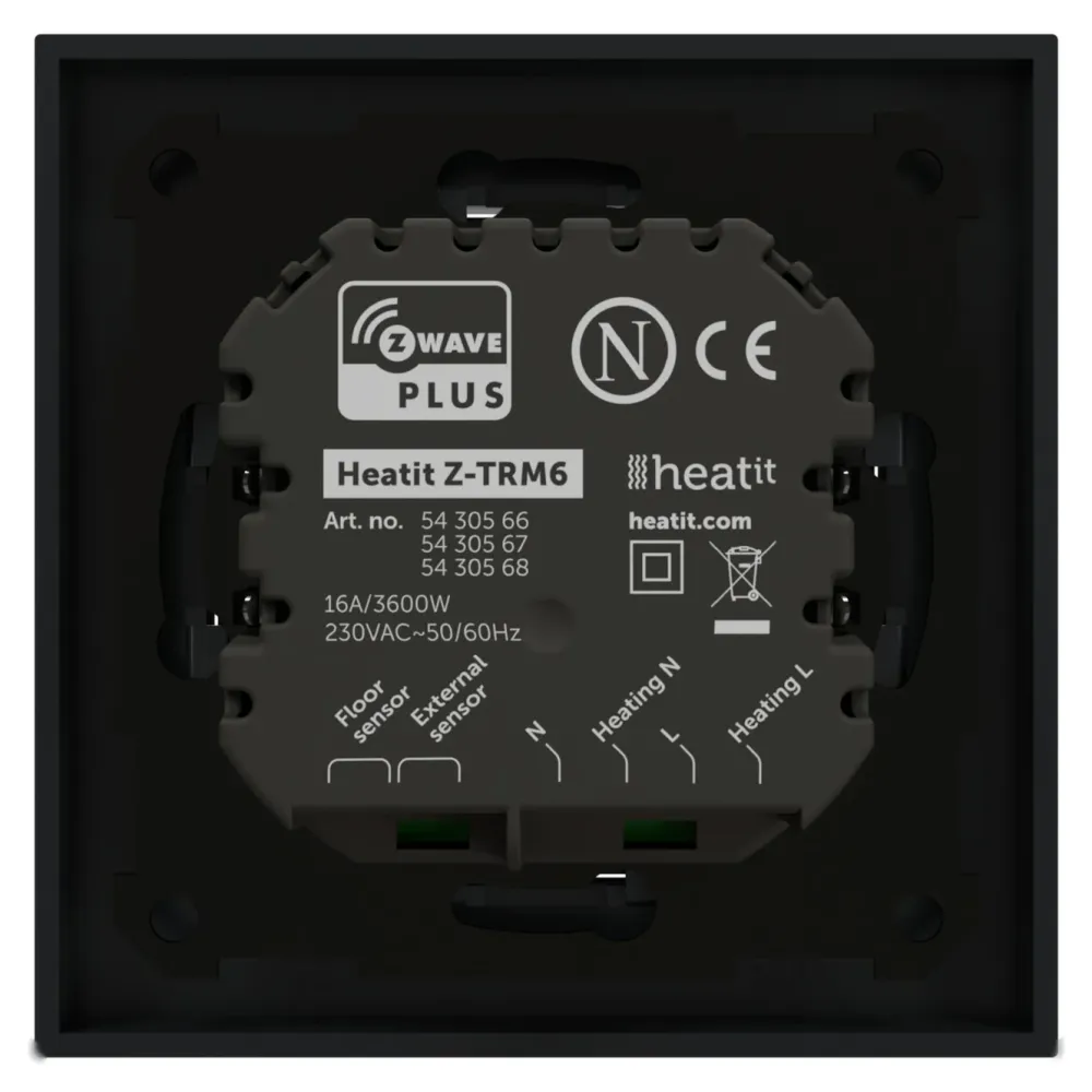 Heatit Smarte Sensorer|Z-TRM6 Termostat med Z-wave