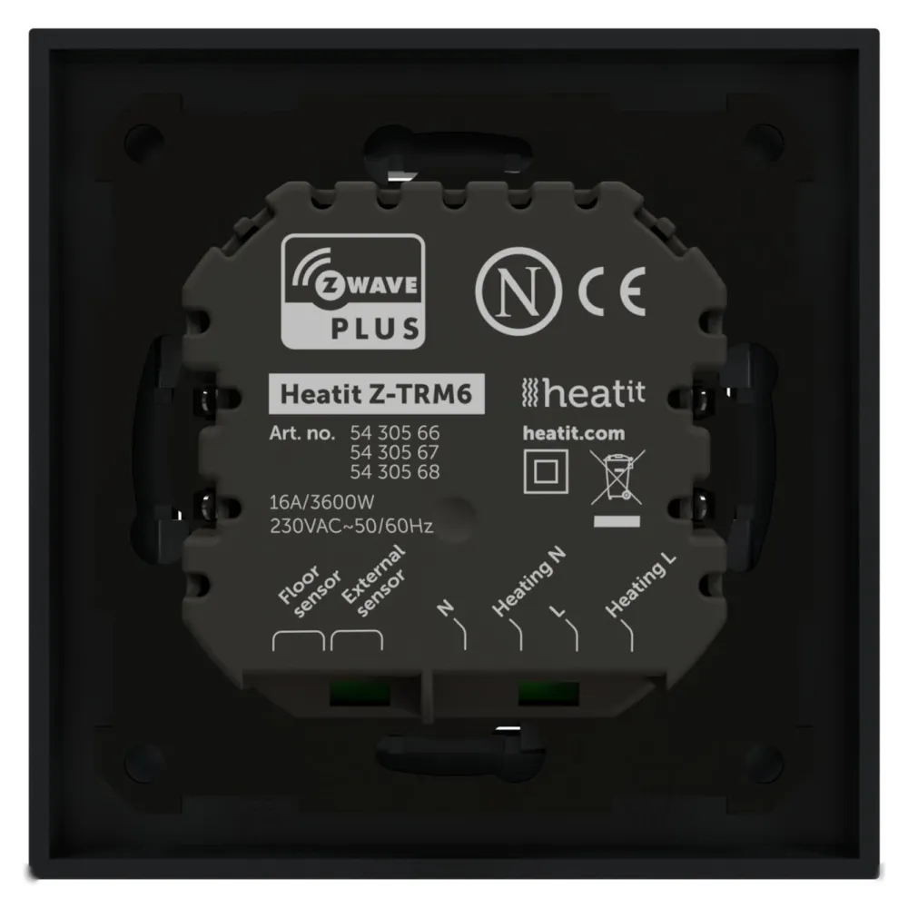 Heatit Smarte Sensorer|Z-TRM6 Termostat med Z-wave