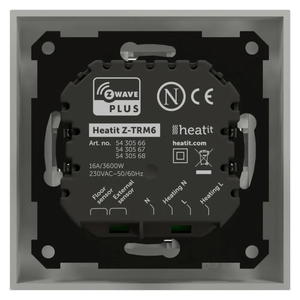 Heatit Smarte Sensorer|Z-TRM6 Termostat med Z-wave