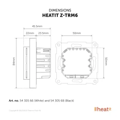 Heatit Smarte Sensorer|Z-TRM6 Termostat med Z-wave